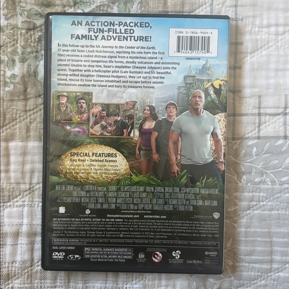Journey 2: The Mysterious Island DVD